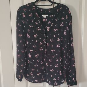 Long Sleeve Button Up Top